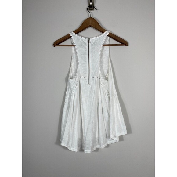 Express White Sleeveless Peplum Tank Top Size Small - Picture 2 of 6
